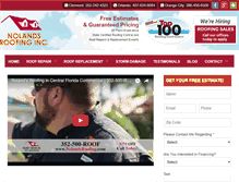 Tablet Screenshot of nolandsroofing.com